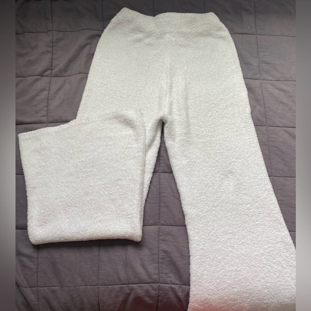 White fluffy pants